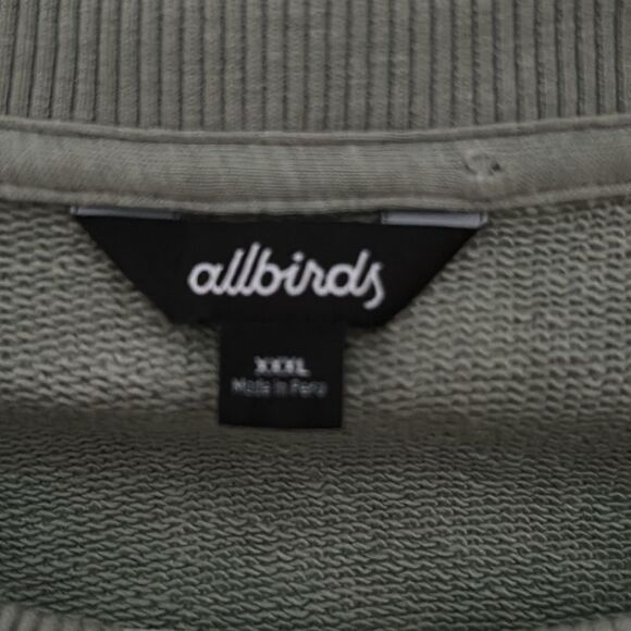 Allbirds Women's Size XXXL The R&R Sustainable Long Sleeve Sweatshirt Green - Picture 5 of 6